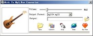 Midi To Wav Mp3 Convertor Tool screenshot